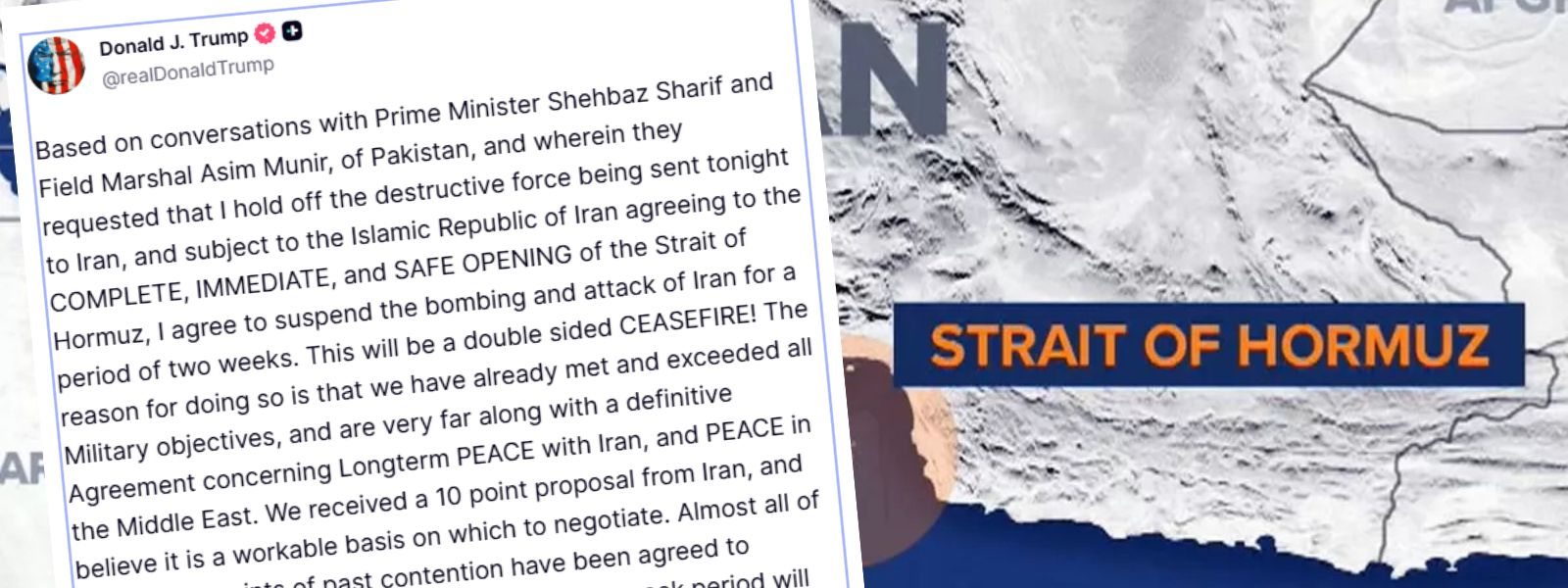 Trump Announces Two-Week Ceasefire With Iran